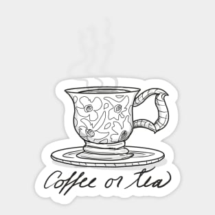 Coffee or tea Sticker